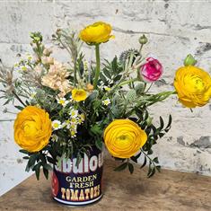 Fun Tin of flowers