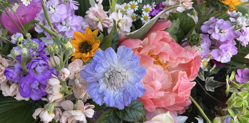 Five Valley Flowers bouquet detail