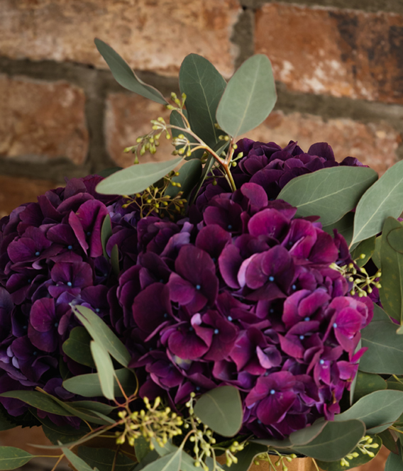 Fresh bouquets prepared in the studio